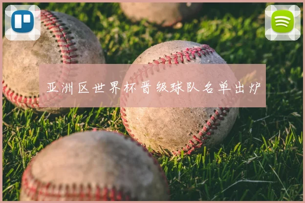 亚洲区世界杯晋级球队名单出炉